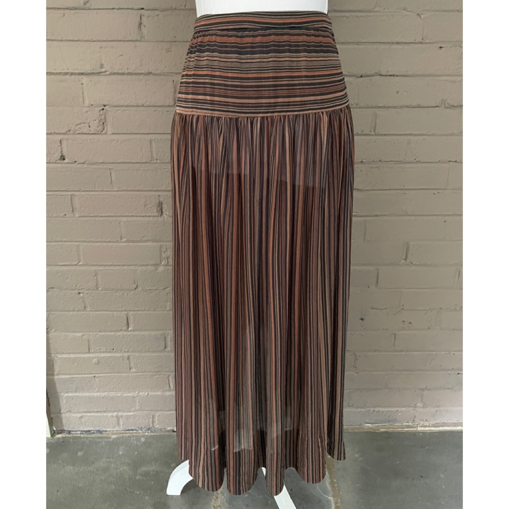 Vintage Rodier Paris stripe high waist skirt XS - Picture 4 of 13
